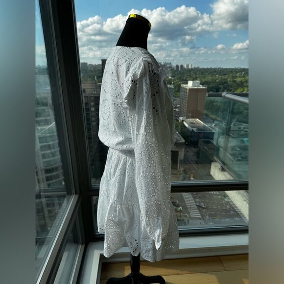 🆕 LILLY PULITZER 🧿 NWT Taviana Dress Resort White Circle Bloom Eyelet - Sz 12 - Picture 13 of 16